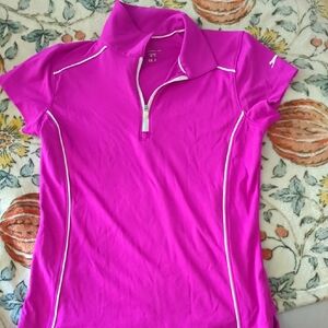 Slazenger Vibrant Pink Polo Zip